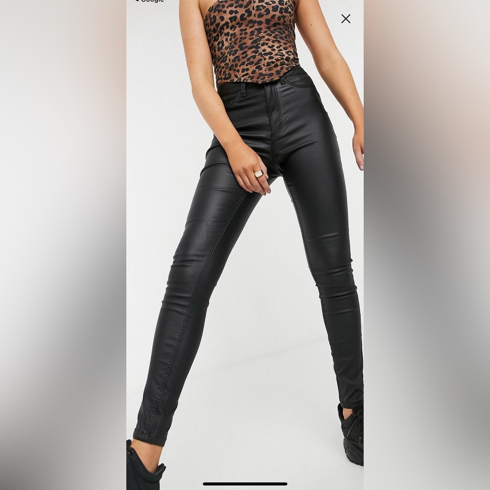 Coated Denim Jeans